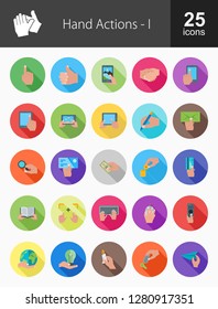 Hand Actions Flat Icons