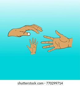 hand activities according to his job,vector