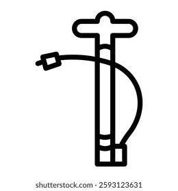 Hand Air Pump Glyph Icon Design For Personal nad Commercial Use