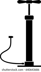 Hand air pump icon
