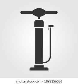Hand air pump icon isolated on white background. Vector illustration