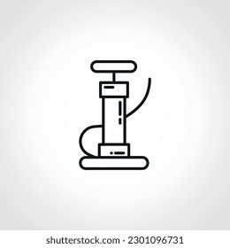 hand air pump line icon. air pump outline icon.