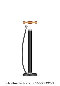 Hand air pump on a white background. Vector illustration.