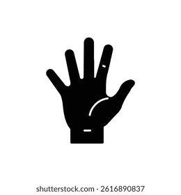 Hand with All Fingers Curled In Representing Grasping or Holding an Object