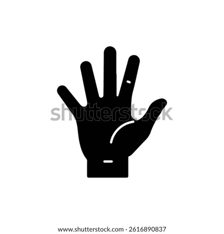 Hand with All Fingers Curled In Representing Grasping or Holding an Object