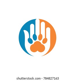 Hand Animal Care Logo Design