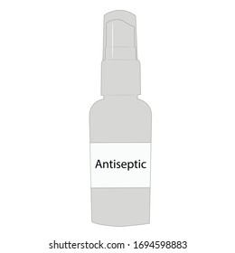 hand antiseptic, spray vector icon