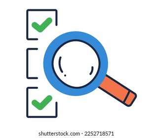 Hand arm hold loupe glass magnifier isolated concept. Vector cartoon graphic design element illustration