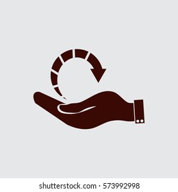 hand and arrow 