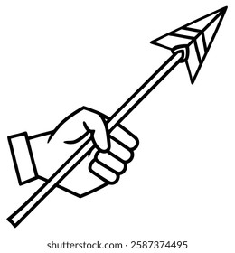 Hand Arrow Gesture Collection – Black and White Pointing Hands Illustration