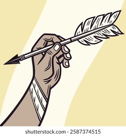 Hand Arrow Gesture Collection – Black and White Pointing Hands Illustration