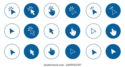 Hand and Arrow Pointer Icon . 