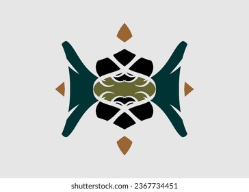 hand art symmetrical pattern abstract motif