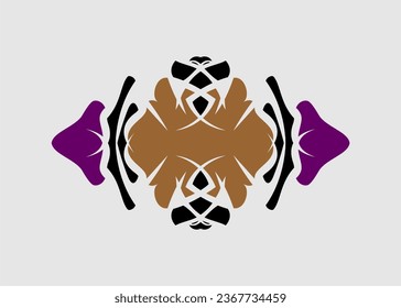 hand art symmetrical pattern abstract motif