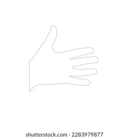 Diseño de línea de mano.ilustración de línea vectorial