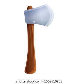 Hand axe icon. Cartoon of hand axe vector icon for web design isolated on white background