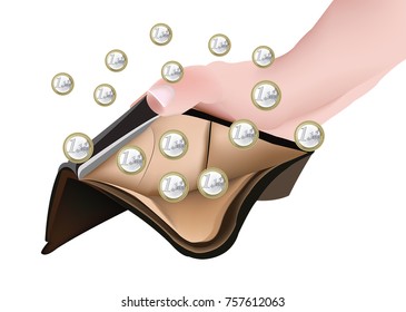 hand backs full euro wallet