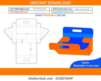 Hand Bag Design Or Designer Purse Bag Dieline Template And 3D Bag Design