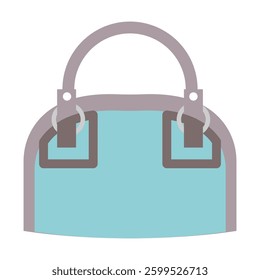 Hand bag design icon emoticon. Vector illustration on white background of handbag.