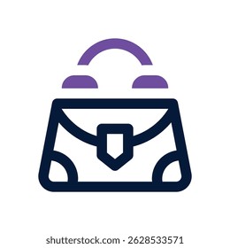 hand bag duotone icon. Sleek and modern vector icon for websites, mobile apps, marketing materials, and corporate design. Fully scalable and ready to use.