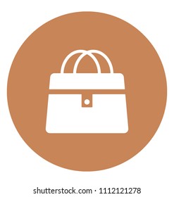 Hand Bag Flat Colored Icon