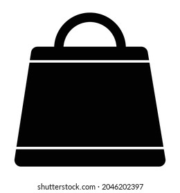 Hand bag Glyph Style vector icon which can easily modify or edit 