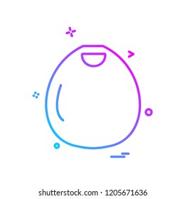 Hand bag icon design vector 