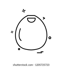 Hand bag icon design vector 