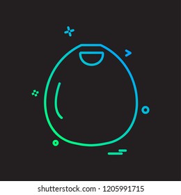 Hand bag icon design vector 