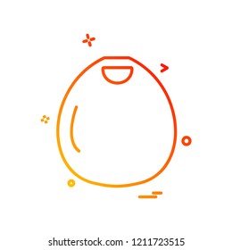 Hand bag icon design vector 