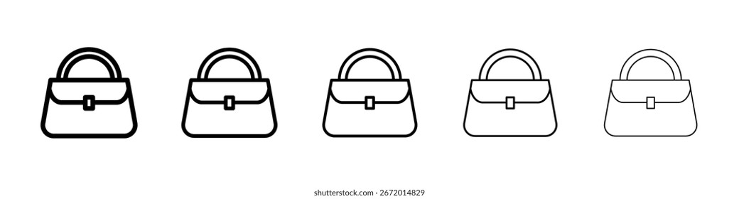 Handtasche Symbol gefüllt flachen Schild Konzept für Web-Design.