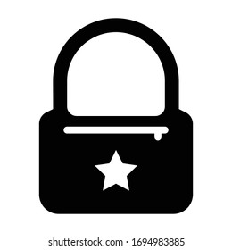 Diseño vectorial de glifo de icono de bolsa de mano