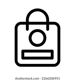 hand bag icon or logo isolated sign symbol vector illustration - high quality black style vector icons
