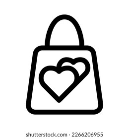 icono del bolso de mano o logotipo símbolo de signo aislado ilustración del vector - iconos vectoriales de estilo negro de alta calidad
