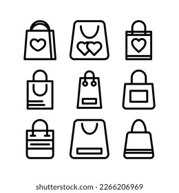 icono del bolso de mano o logotipo símbolo de signo aislado ilustración del vector - iconos vectoriales de estilo negro de alta calidad
