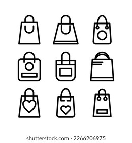 icono del bolso de mano o logotipo símbolo de signo aislado ilustración del vector - iconos vectoriales de estilo negro de alta calidad
