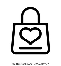 icono del bolso de mano o logotipo símbolo de signo aislado ilustración del vector - iconos vectoriales de estilo negro de alta calidad
