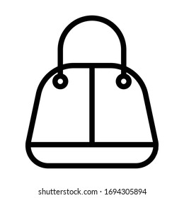 Hand bag icon outline vector design