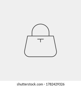 Hand bag icon sign vector,Symbol, logo illustration for web and mobile