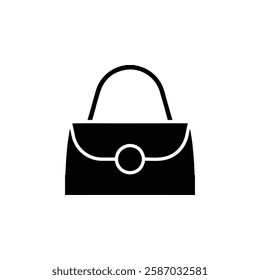 hand bag icon Simple thin line logo