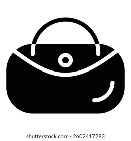 Hand bag Icon in Solid Style