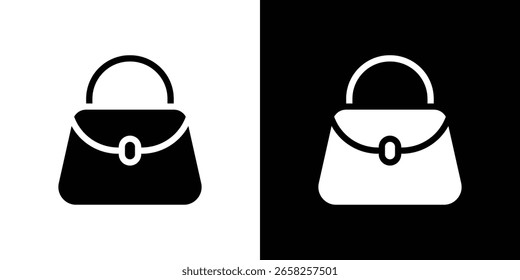 Hand bag icon symbol collection. Flat vector stock illustration.