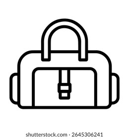 hand bag icon vector on white background
Vector icon on white background travel