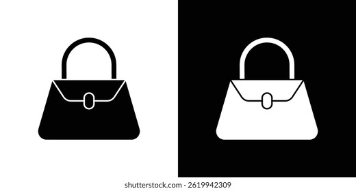 Hand bag icon vector, solid logo illustration, pictogram