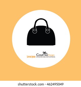 hand bag icon.vector illustratiion.