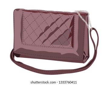 hand bag realistic vector illustration isolated