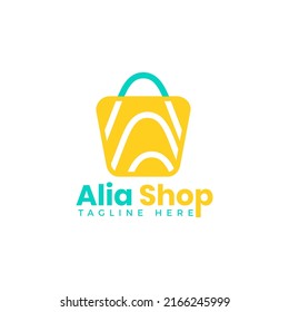 Hand Bag Shoping Icon And Mart Logo For E Commerce And Store Logo