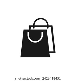 Hand bag shopping icon vector