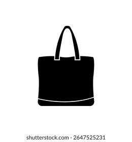 hand bag silhouette vector isolated on white background 