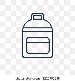 Hand bag vector outline icon isolated on transparent background, high quality linear Hand bag transparency concept can be used web and mobile